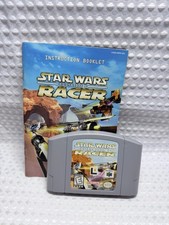 Star Wars Episode I Racer N64 Nintendo 64 Manual Cartridge Tested Working