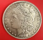 1881-S 90% Silver Morgan Silver Dollar San Francisco Mint Vintage Coin