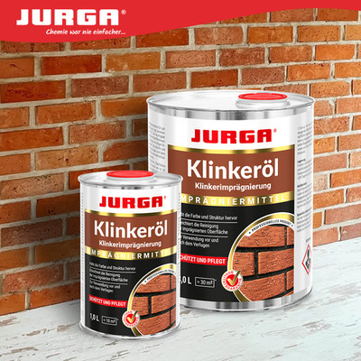 JURGA Klinkeröl 1&3L, Schutz & Pflege für Klinker, Ziegel, Riemchen Innen Außen