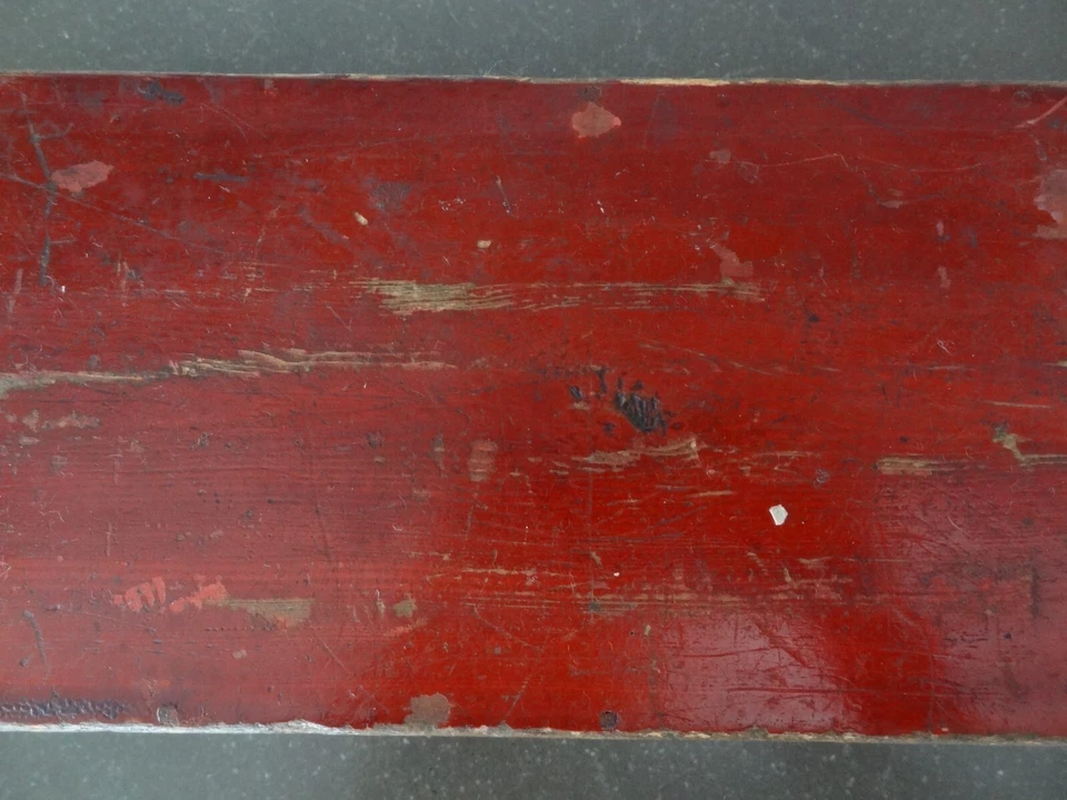 ANTIGUA CAJA MANUSCRITA DE MADERA BUDISTA TIBETANO MONGOL HECHA A MANO Foto 3 de 4