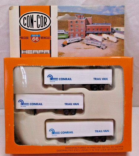 (3) Remolques Con-Cor Conrail calibre N en caja original (lote 7232) | Zustand: Used