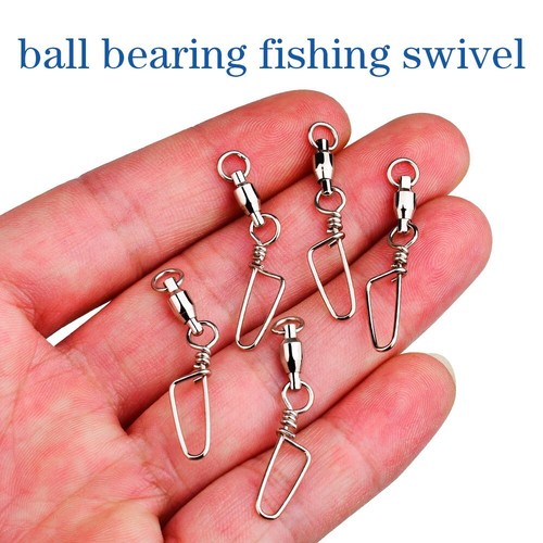 10pcs Fishing Fastlock Snaps bearing swivel pin 8-shaped ring connector 0#-10# - Picture 6 of 8