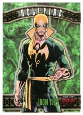2023 Marvel Fleer Ultra Midnight Sons Hellfire Insert Card HF-15 Iron Fist