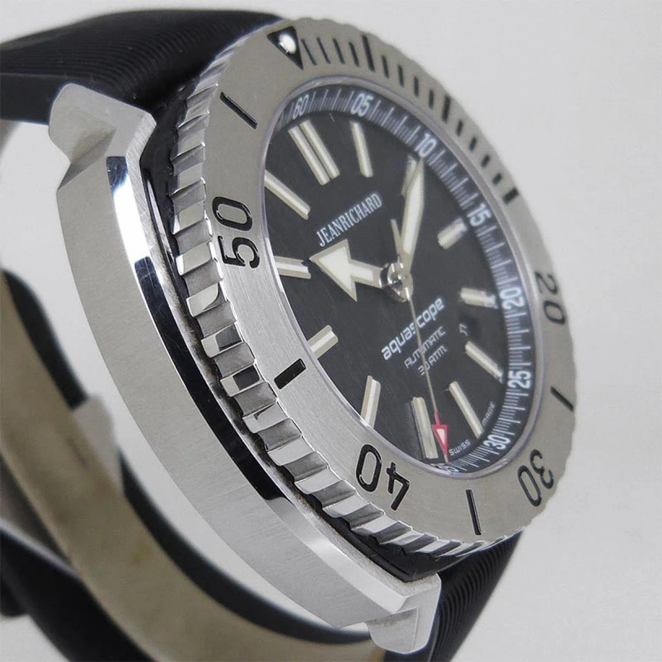 Reloj JEANRICHARD 60400-11A601-FK6A Aquascope Automático 300M 46mm Esfera Negra SS Foto 2 de 4