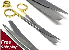 T/C OPERATING SCISSORS SHARP BLUNT 5.5" CURVED TIP W/ TUNGSTEN CARBIDE INSERTS