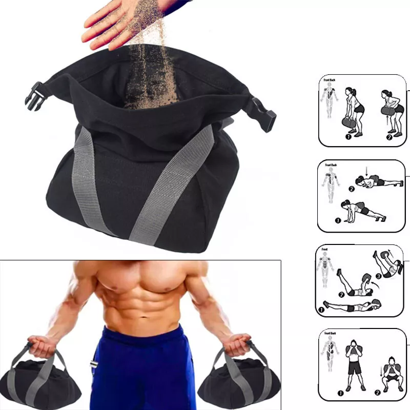 45lb Workout Sandbag Heavy Duty Training Weight Bag Fitness Crossfit  Exercise