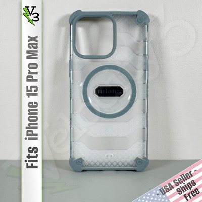 Case for iPhone 15 Pro Max - Titanium Gray | Magnetic | Strong & Secure | wlons