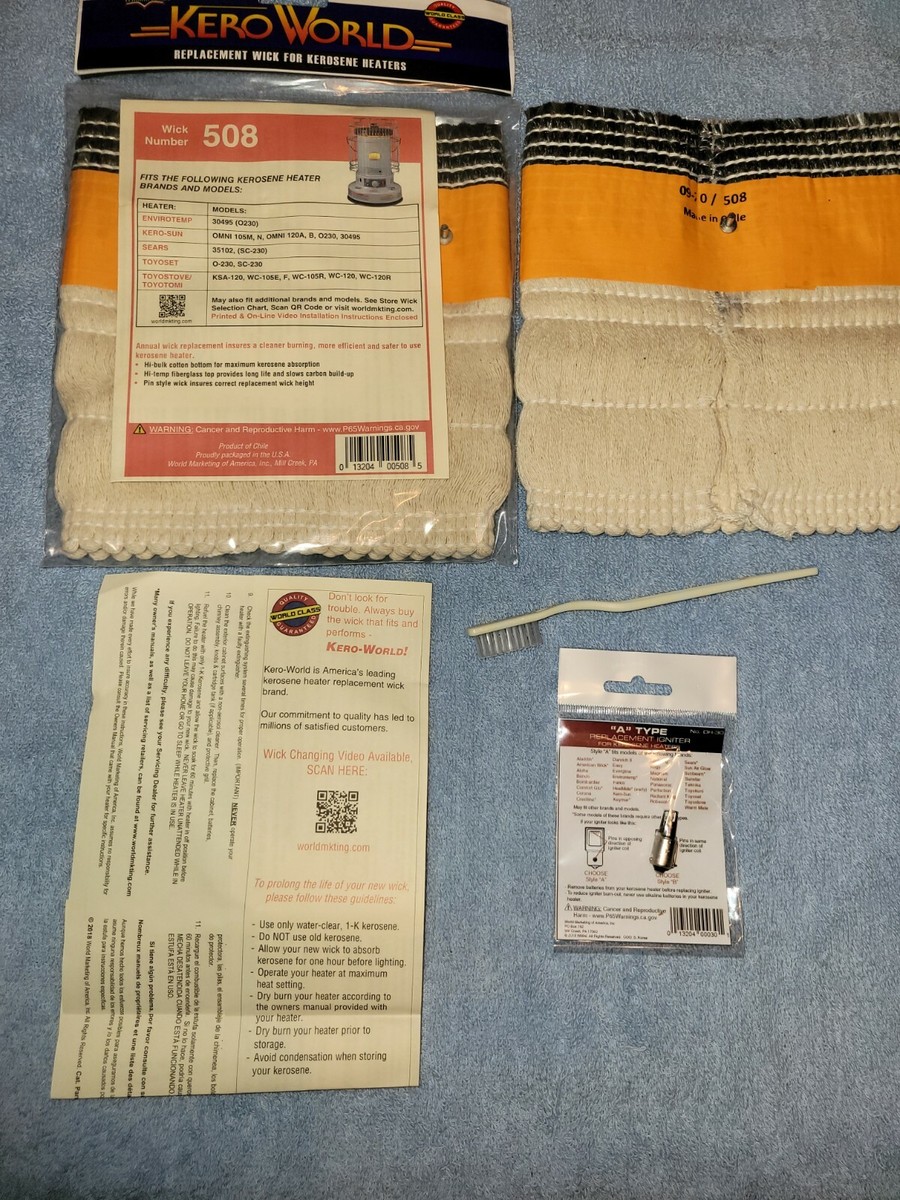 KEROSUN OMNI 105 M, OMNI 105N KEROSENE HEATER WICK,*IGNITER,* WICK BRUSH  u0026amp; GUIDE | eBay