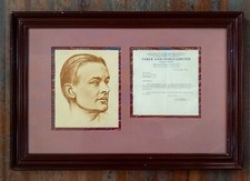 Mid-Century T.S. Eliot Framed Signature on Letter Pembroke College Master Faber