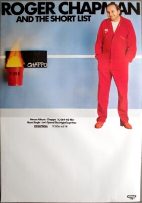 ROGER CHAPMAN - 1979 - Plakat - Live In Concert - Chappo Tour - Poster