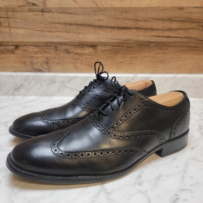 COLE HAAN Mens Size 11M Wingtip Oxfords Shoes C12209 Black  display picture 3