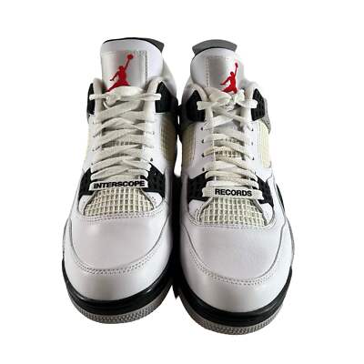 840606 192 Jordan 4 White Cement Interscope Records Friends