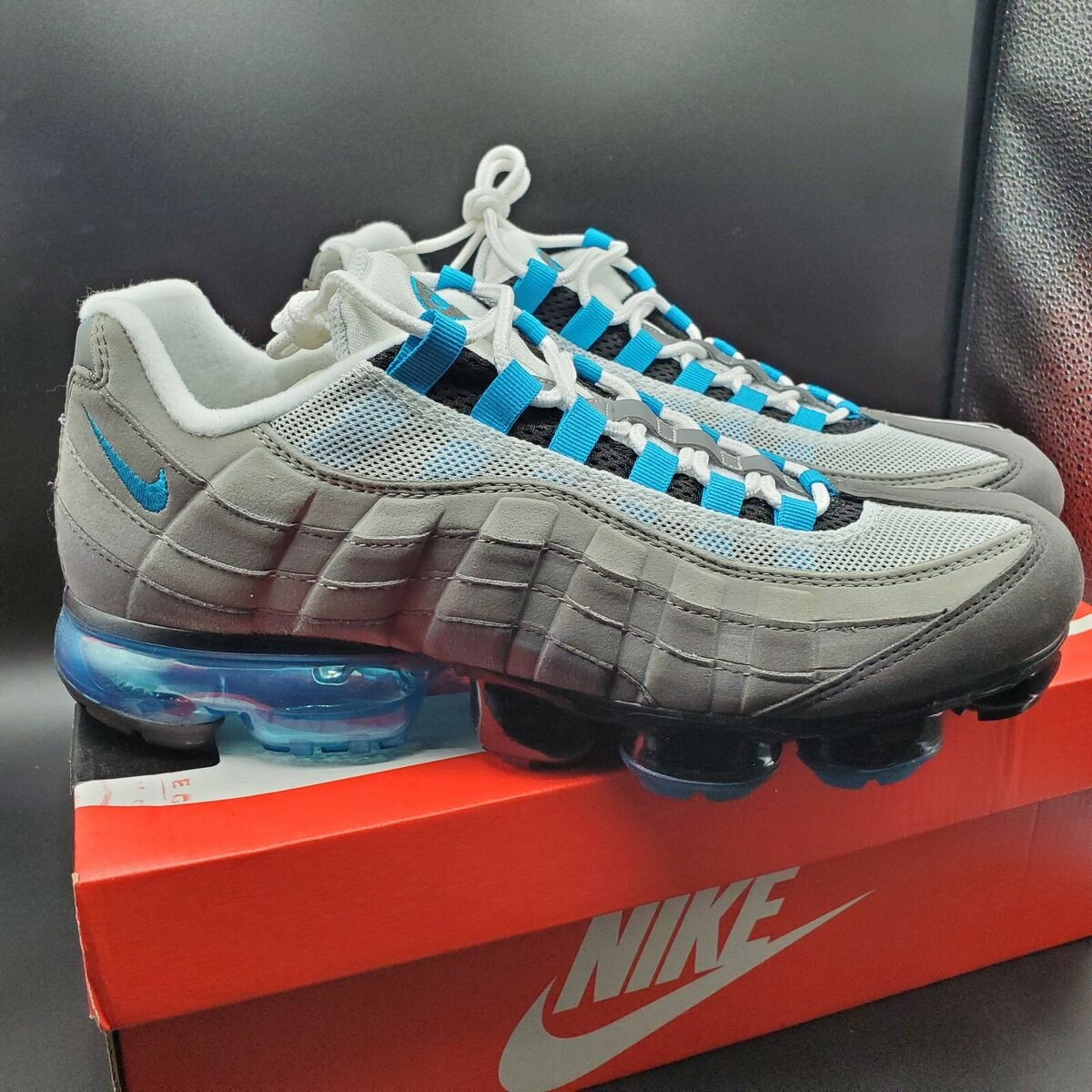 Nike Air VaporMax 95 Neo Turquoise Blue Grey Men's Size 10.5 Nike Air VaporMax 95 Neo Turquoise Blue Grey Men's Size 10.5