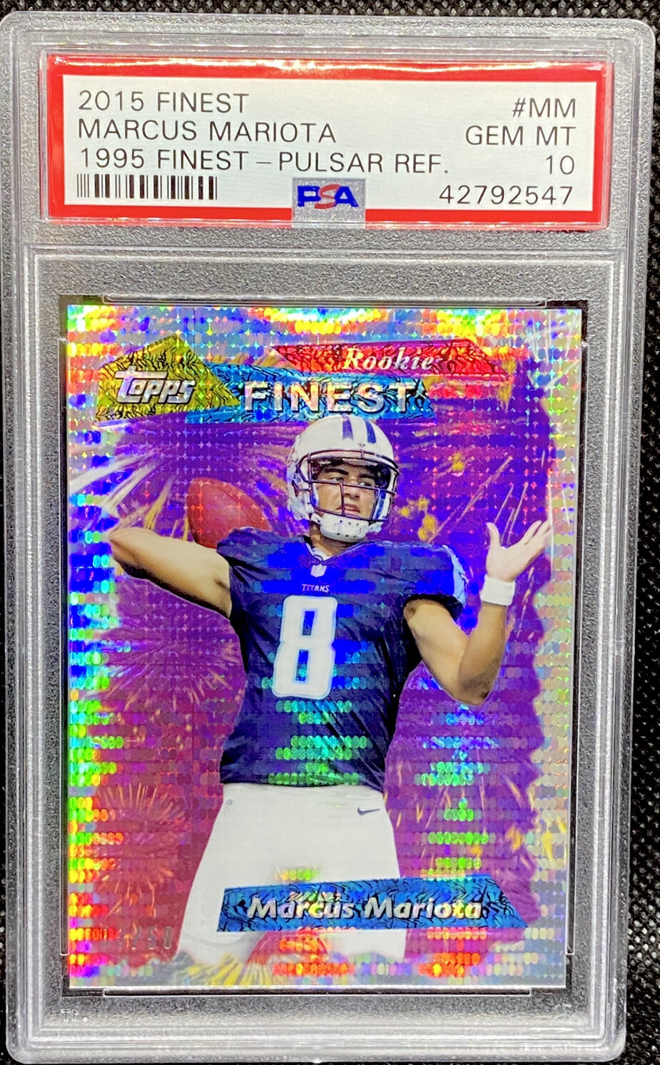 Marcus Mariota Finest 1995 Finest Refractor #MM Pulsar Refractor