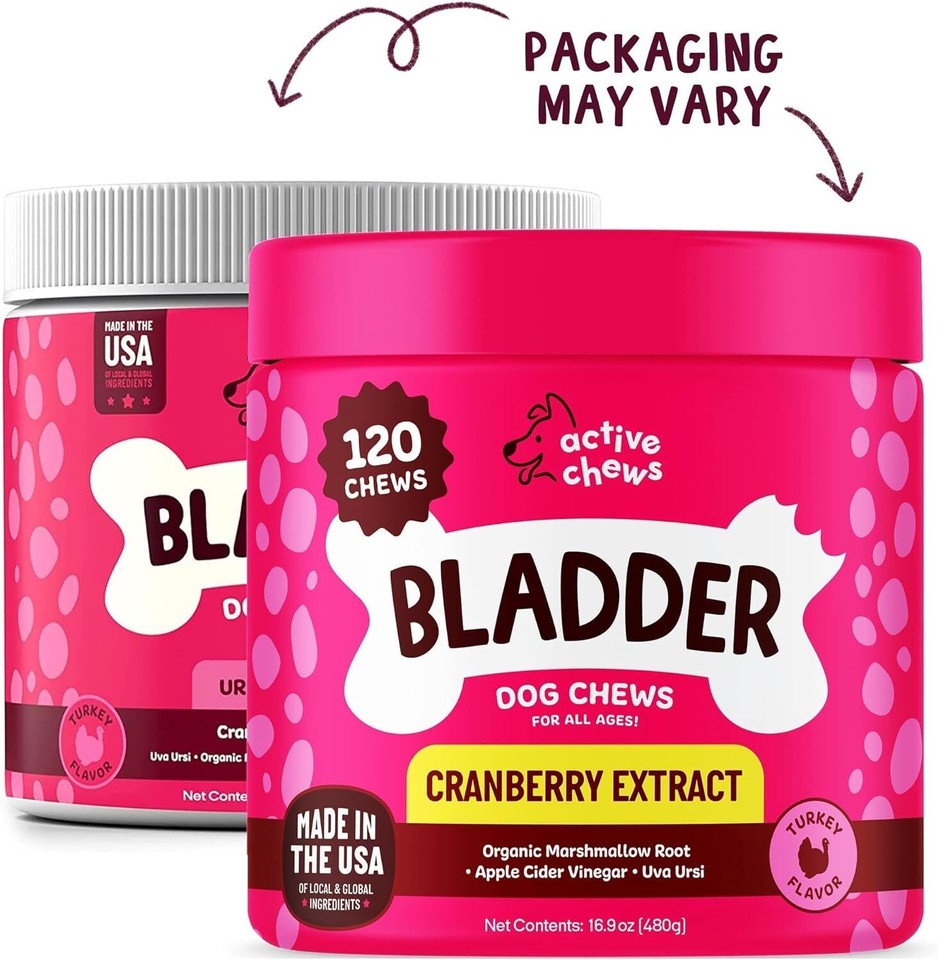  Cranberry Supplement for Dogs Dog UTI, Bladder Control for Dogs