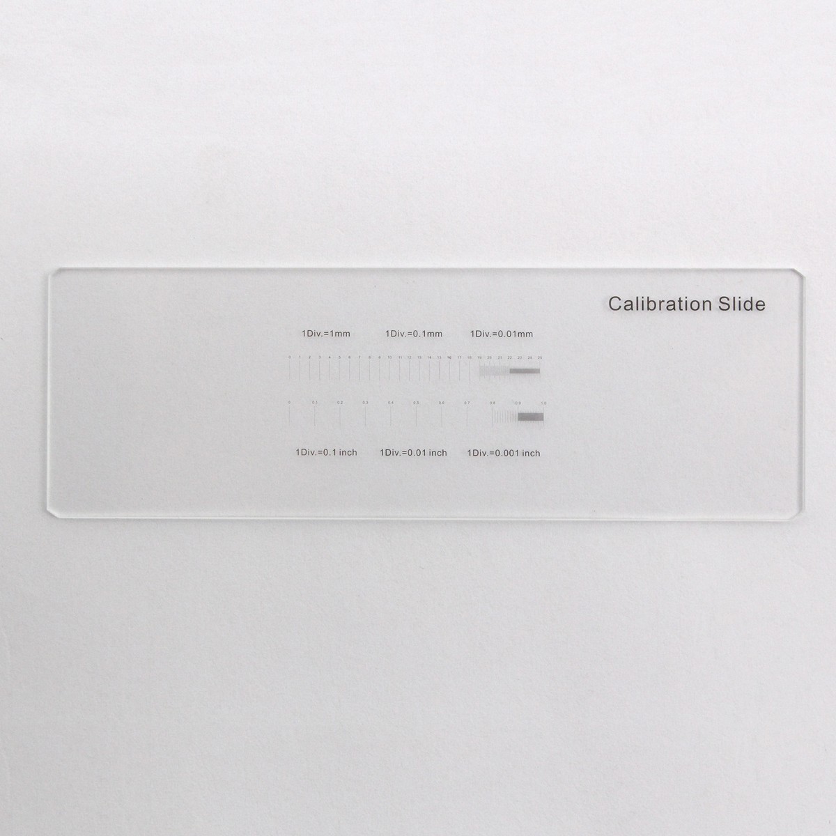 Lame étalon Microscopie – Micromètre De Calibration 0,01 Mm Sur Verre
