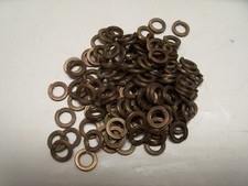 3/8" Silicon Bronze Lock Split Washer dark red VINTAGE Made in USA Qty 20