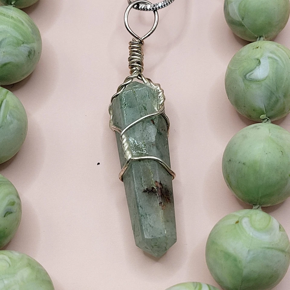 Juego de 7 joyas mixtas verde menta a juego LEER DESCRIPCIÓN Foto 3 de 4