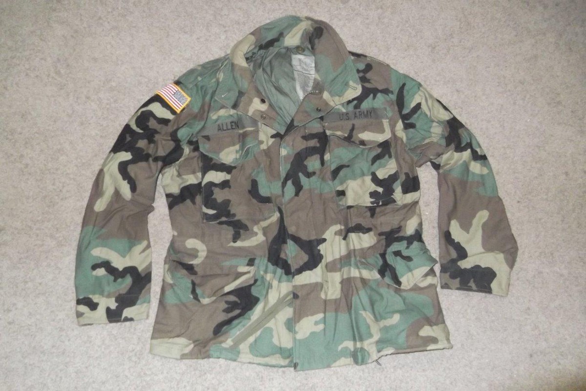 bduジャケット MEDIUM X-SHORT 96's US.ARMY ウッドランドカモ柄 BDUジャケット “MEDIUM-X