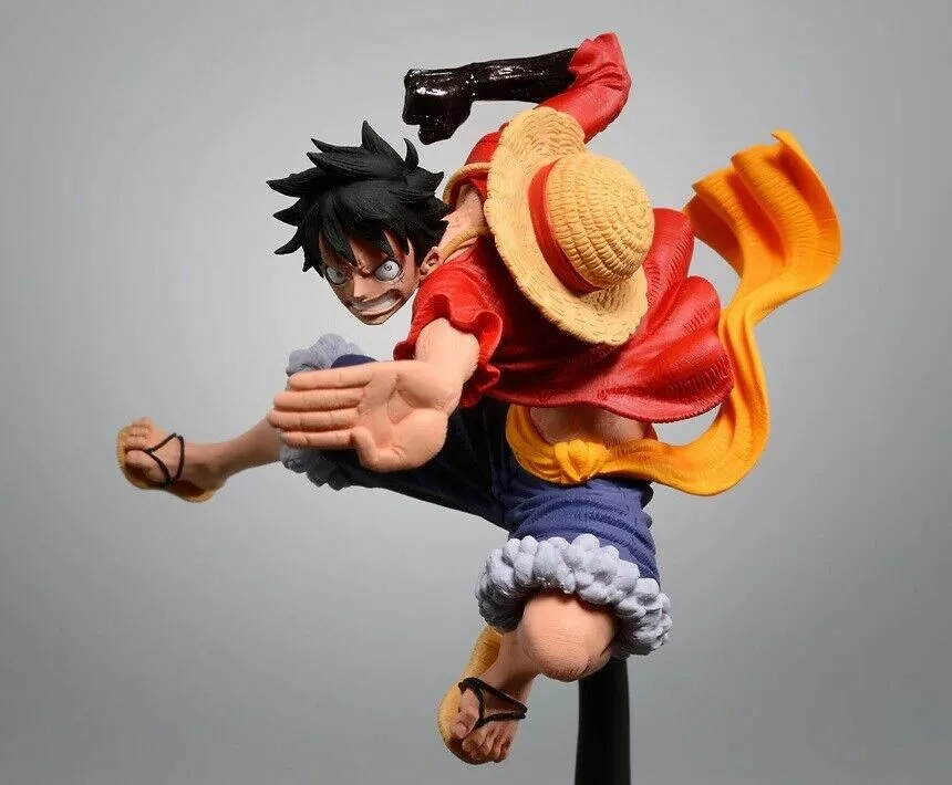 Anime One Piece Luffy's action Figure Toy Straw Hat Flag Pirate Toys Gift