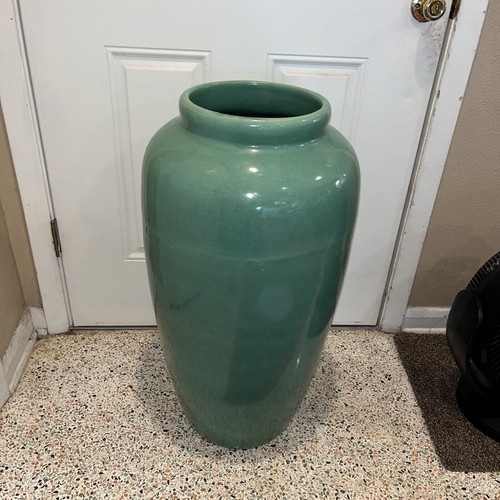 Monumental Green Drip Ohio Pottery Oil Jar Art Deco RRP Co McCoy Zanesville eBay