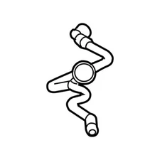 Genuine OEM Engine Coolant Bypass Hose For BMW 17127646896