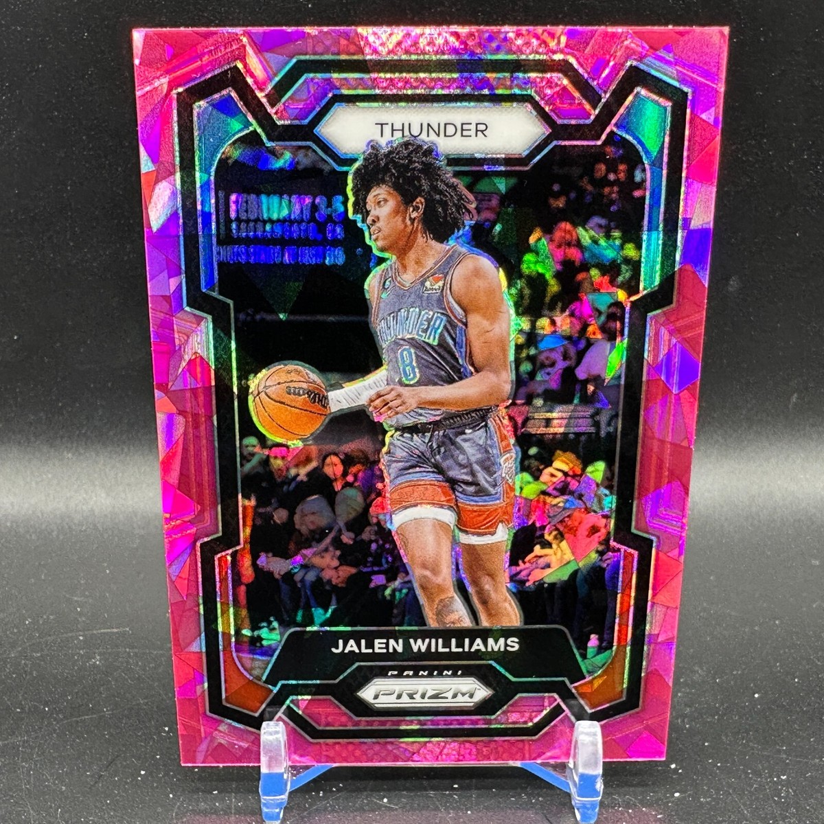 Jalen Williams Pink Ice Prizm 2023-24 Panini Prizm #19 Oklahoma