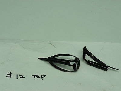 Two SILICON CARBIDE SIC CONCEPT BMNLST size 12 RING TOP Stainless black anodized