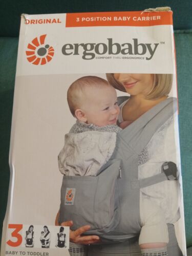 Ergobaby Orig 3 Position Front Back Hip Baby Carrier Gray Starburst For 12-45 lb - Picture 1 of 9