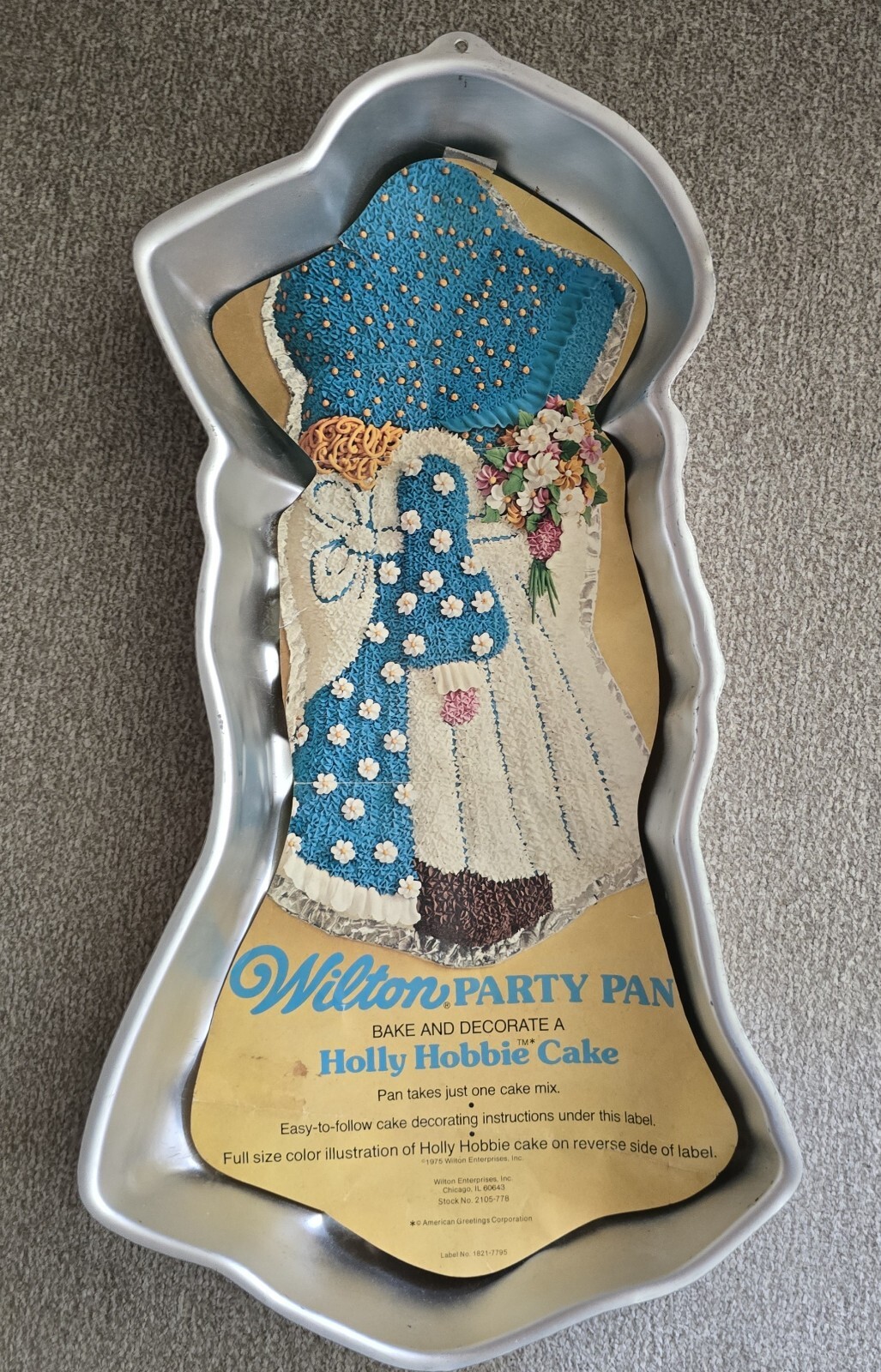 Wilton Vintage 1975 Holly Hobbie Cake Pan Mold 502194 American