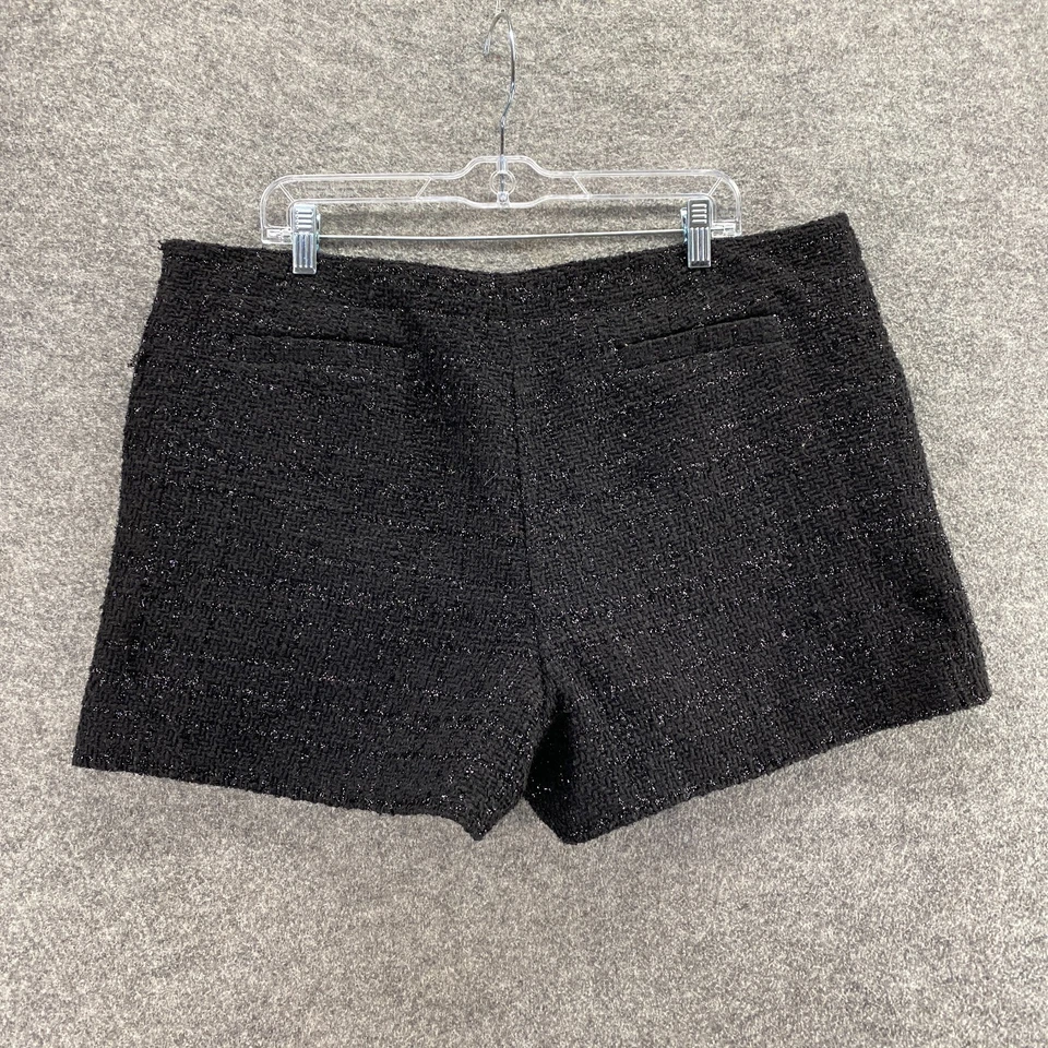 Jennifer Lopez Shorts Women 16 Plus Black High Rise Lined Pull On Chino Pockets - Image 2 of 4