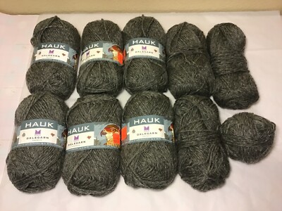 Dale Garn Yarn HAUK Col 0007 Wool Norway Lot of 6 Skeins w/ Unbranded Used Extra
