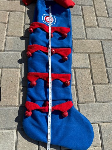 CHICAGO CUBS Christmas STOCKING Forever Collectibles Multi Pocket Extra Long 44” - Picture 8 of 10