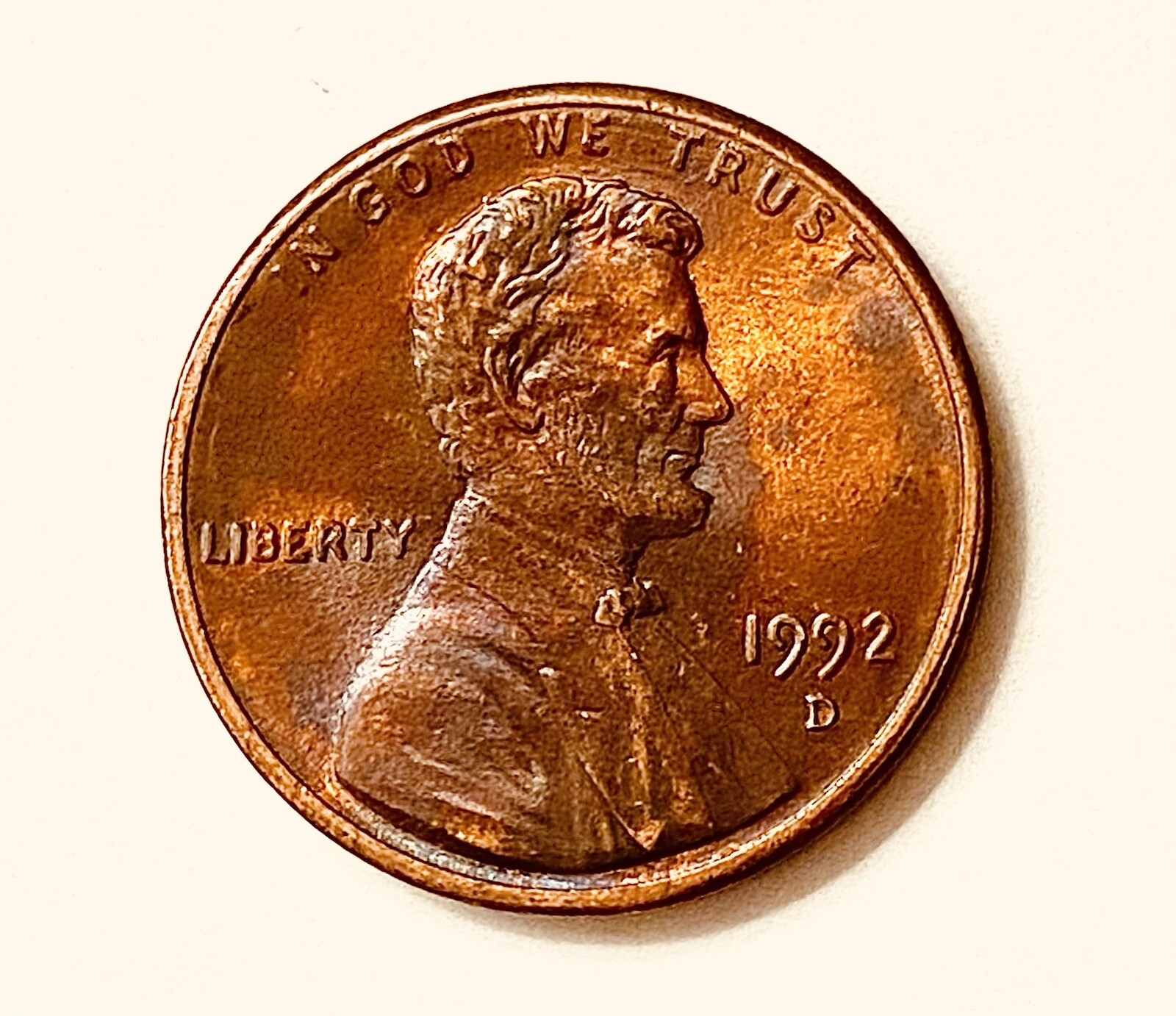 1992D Wide AM Lincoln Memorial One Cent Circulated Error Coin eBay