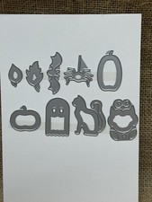Fall Halloween Thinlits Craft Die Set - Leaf, Bat, Spider, Ghost, Pumpkin