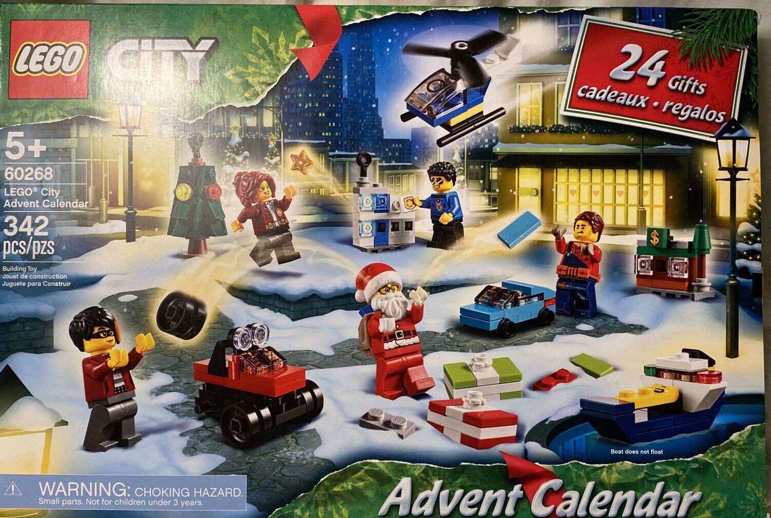 LEGO City Adventures 60268 Advent Calendar 2020 Build Kit  24 Gifts 342 Pieces