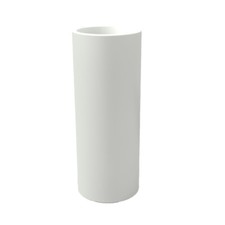 VASO IN RESINA ALTO 90 CM CON CACHE POT MODERNO RESINA GIARDINO INTERNO BIANCO