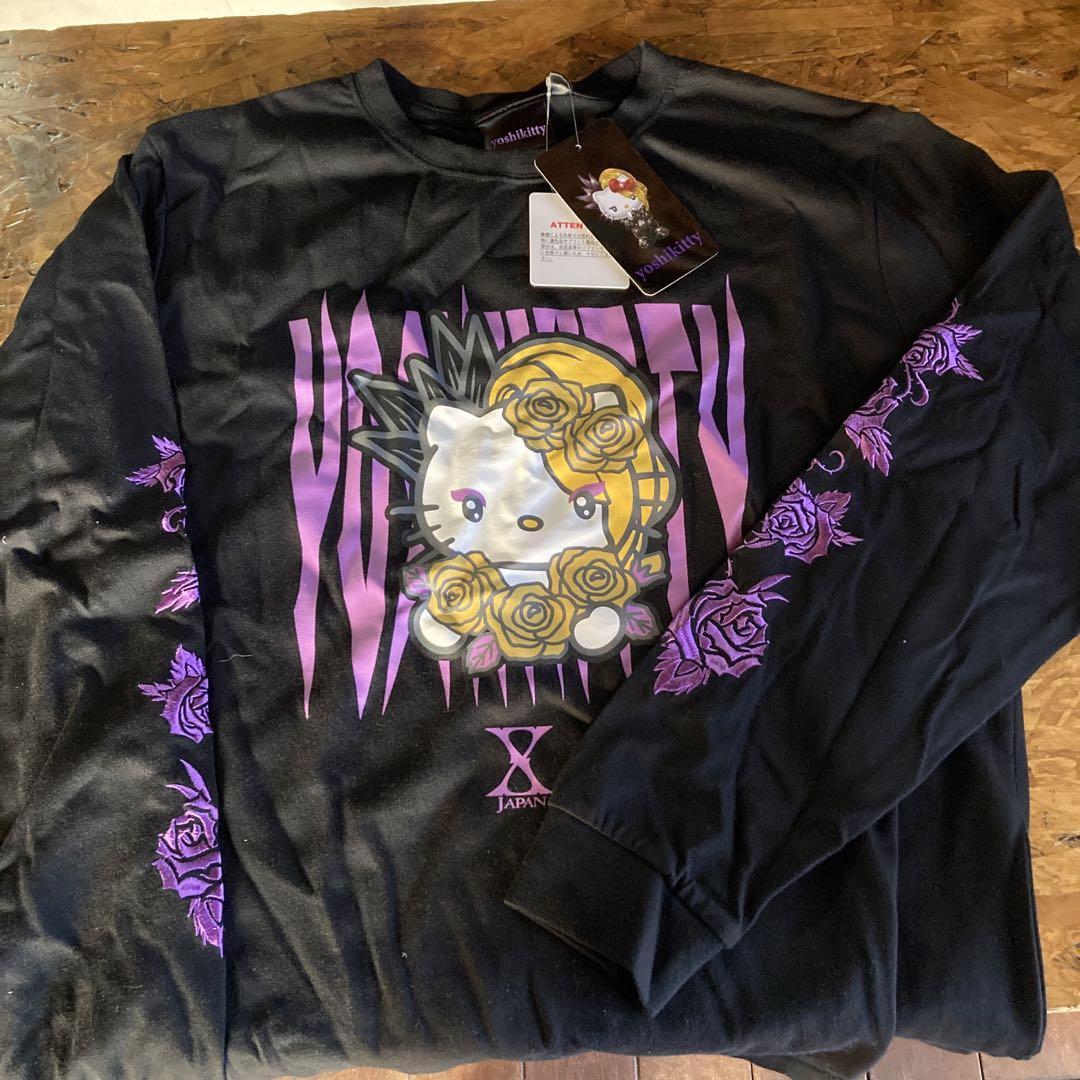 X Japan Yoshikiti Yoshikitty Long Sleeve T -Shirt M Size | eBay