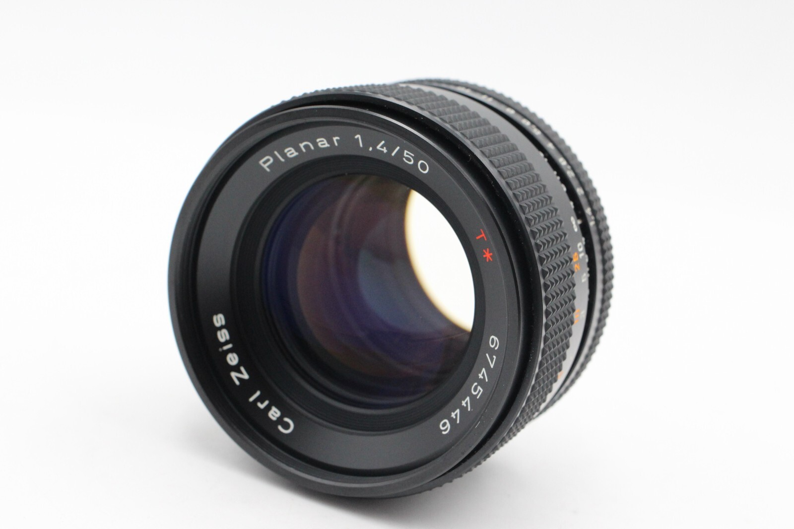 Mint Contax Carl Zeiss Planar T 50mm F1.4 CY Mount AEJ Lens From Japan #12857