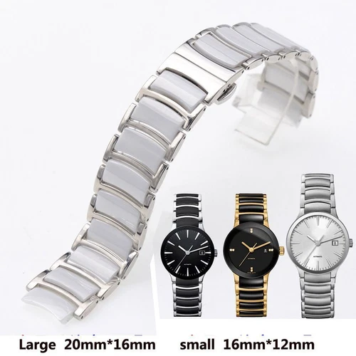 Correa de reloj de acero inoxidable apta para correas de reloj Rado CENTRIX R30927722 Series - Imagen 28 de 30