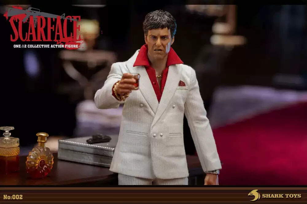 SHARK 1/12 Scarface Furious Tony Montana Alfredo Pacino Figure