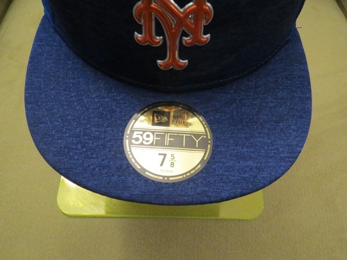 Sombrero ajustado New Era NY Mets dos tonos mezcla azul, logotipo naranja y plateado, talla 7 5/8 - Imagen 4 de 14