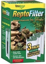 Tetrafauna ReptoFilter Disposable Filter Cartridges Medium 3 Per Pack 