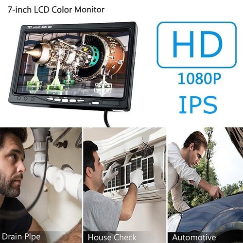 7" Monitor Sewer Pipe Inspection Video Camera HD 512HZ Pipe Locator 22MM IP68 - Picture 2 of 24