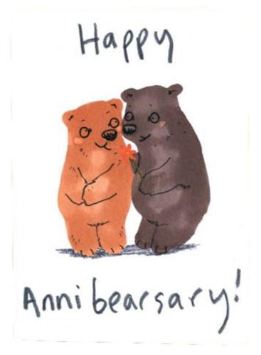 Happy Annibearsary eco-friendly humour greetings card - Picture 1 of 1