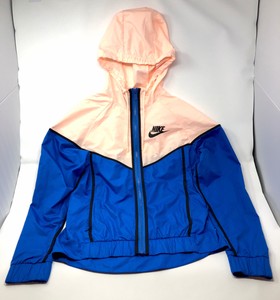 pink and blue nike windbreaker