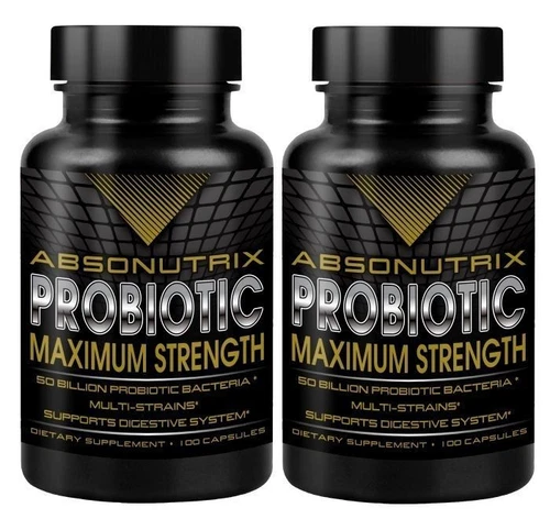 2 Absonutrix Probiotic Max 50 Billion Multi Strains 100 veg Cap stomach health