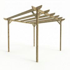 Wooden Pergola Kit Garden Gazebo Heavy Duty Treated Patio Shade Canopy