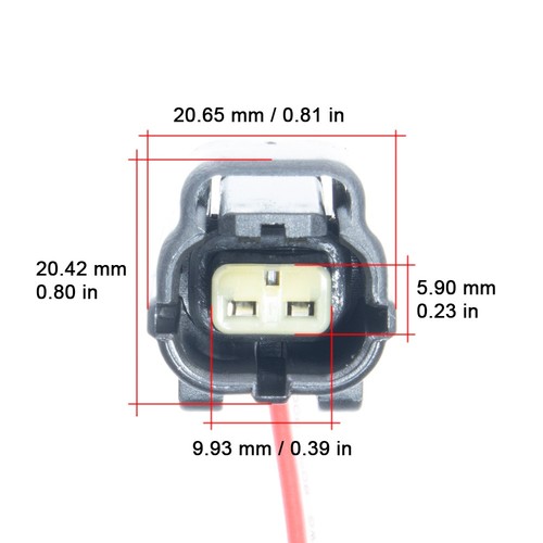 Conector eléctrico 2 pines. Mujer. Impermeable. 20124F - Imagen 3 de 5