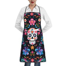 Cooking Chef Apron with Pockets BBQ Kitchen Work Waterproof for Gardening and...